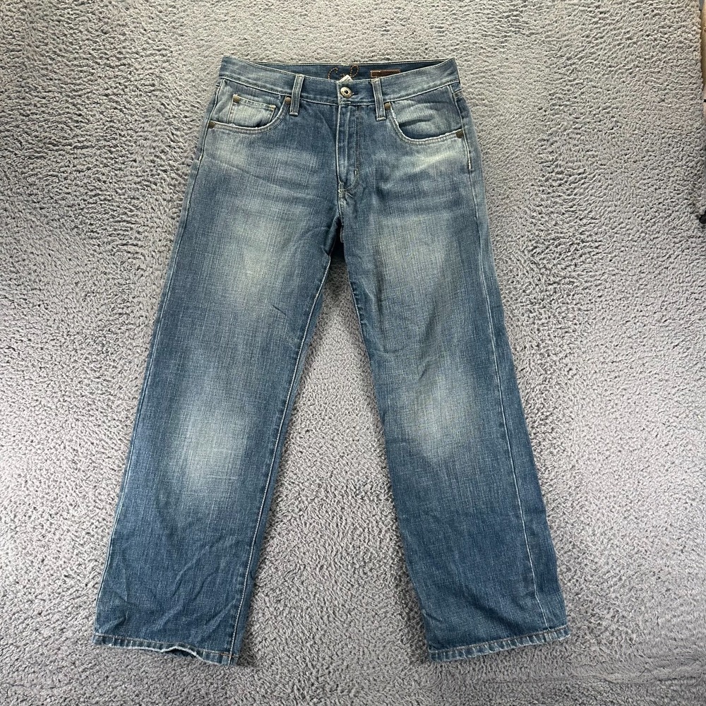 Chip & Pepper Jeans Mens 30x30 Blue Cotton Denim Straight Faded Workwear Travel